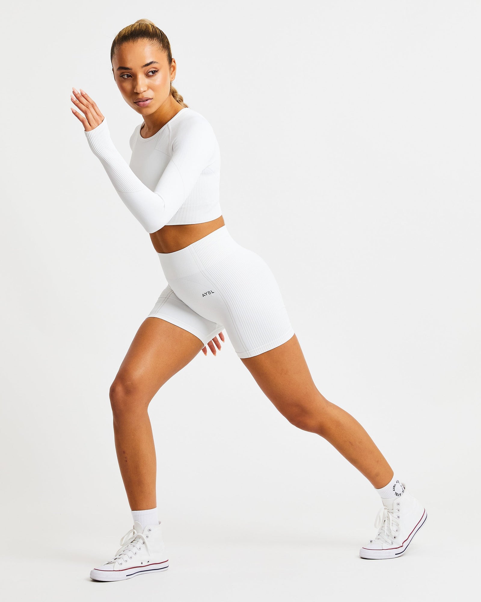 Reflex Seamless Shorts - White - aybldev