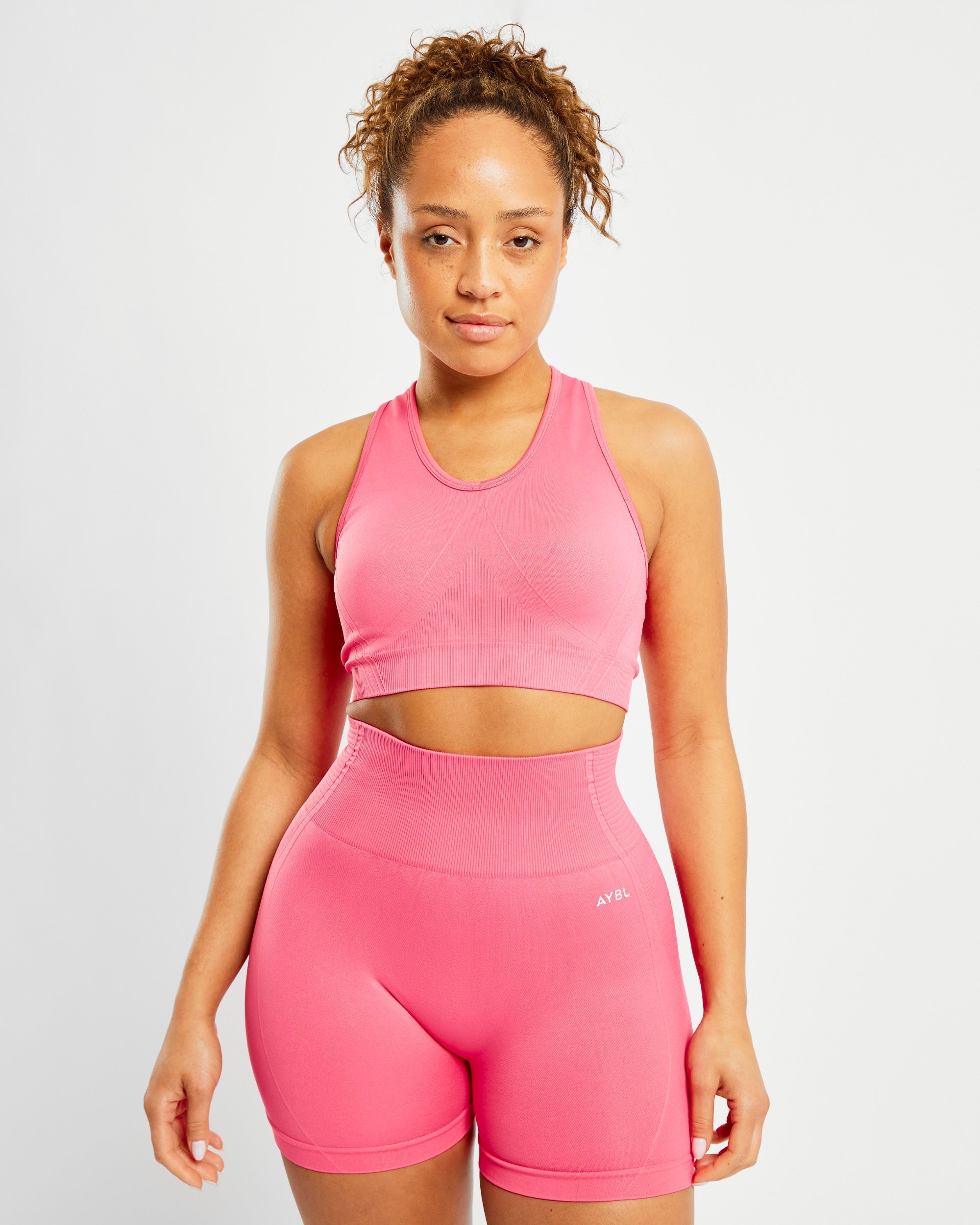 Balance V2 Seamless Sports Bra - Coral Pink - aybldev