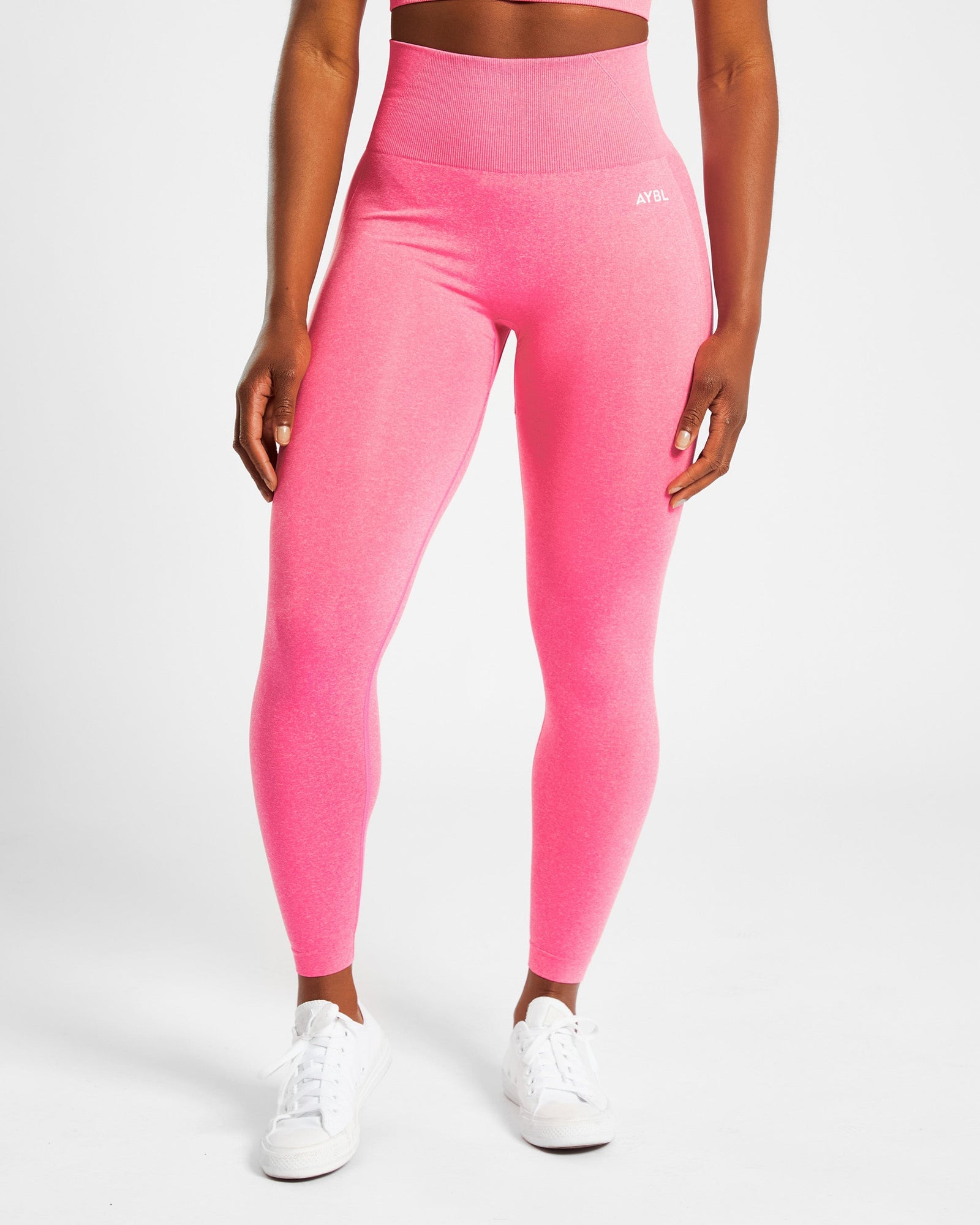 Empower Seamless Leggings - Pink Marl - aybldev