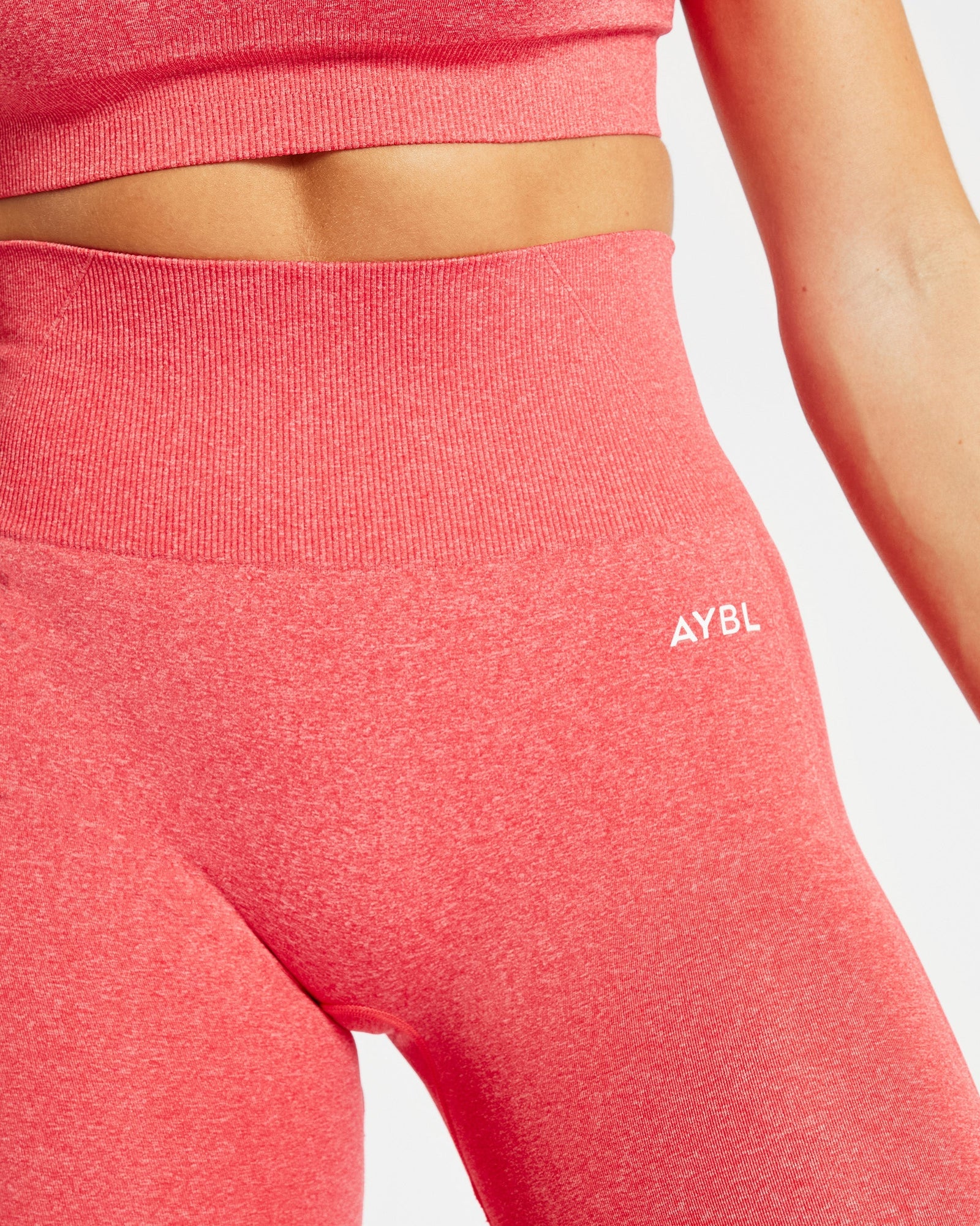 Empower Seamless Leggings - Coral Red Marl - aybldev