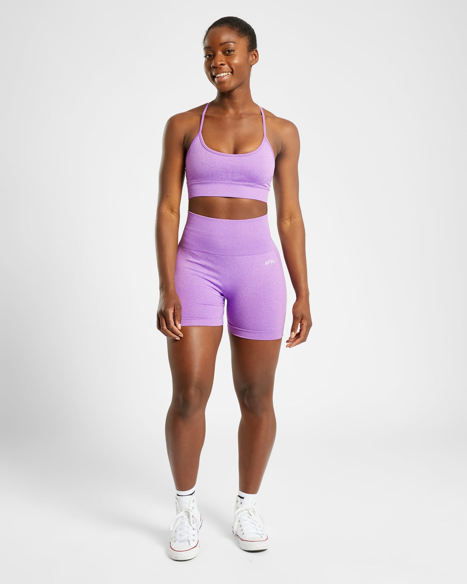 Empower Seamless Sports Bra - Purple Marl - aybldev