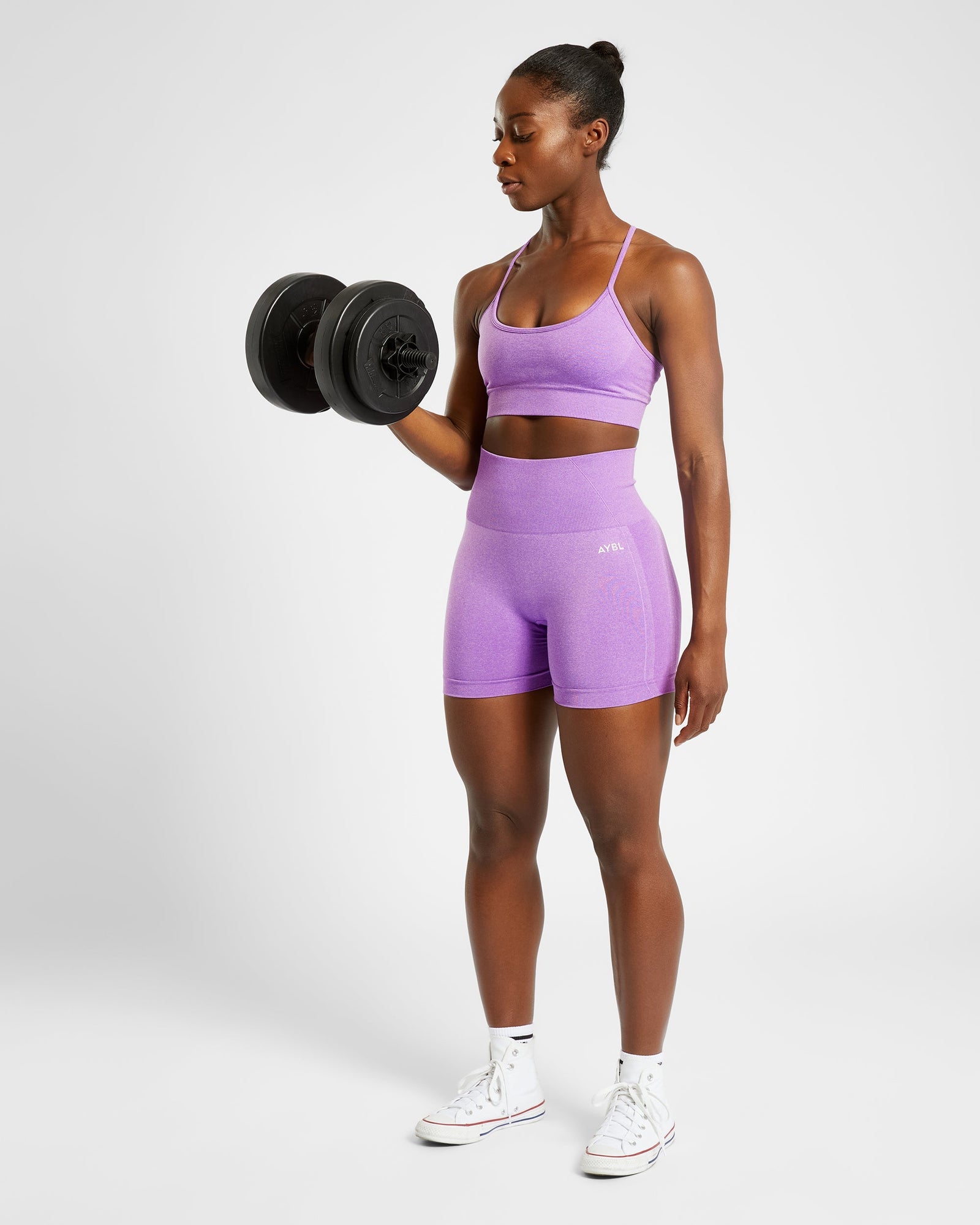 Empower Seamless Sports Bra - Purple Marl - aybldev