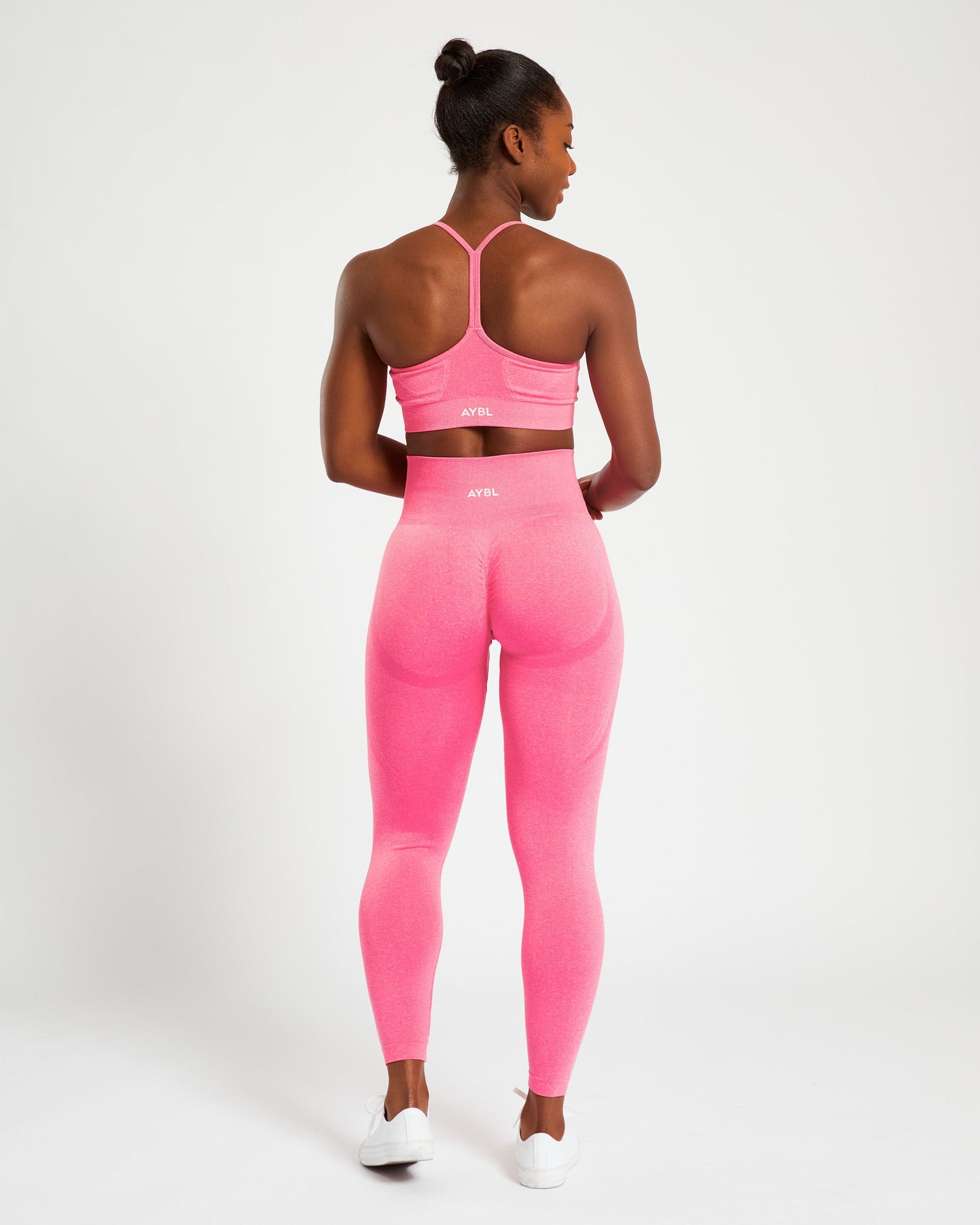 Empower Seamless Leggings - Pink Marl - aybldev