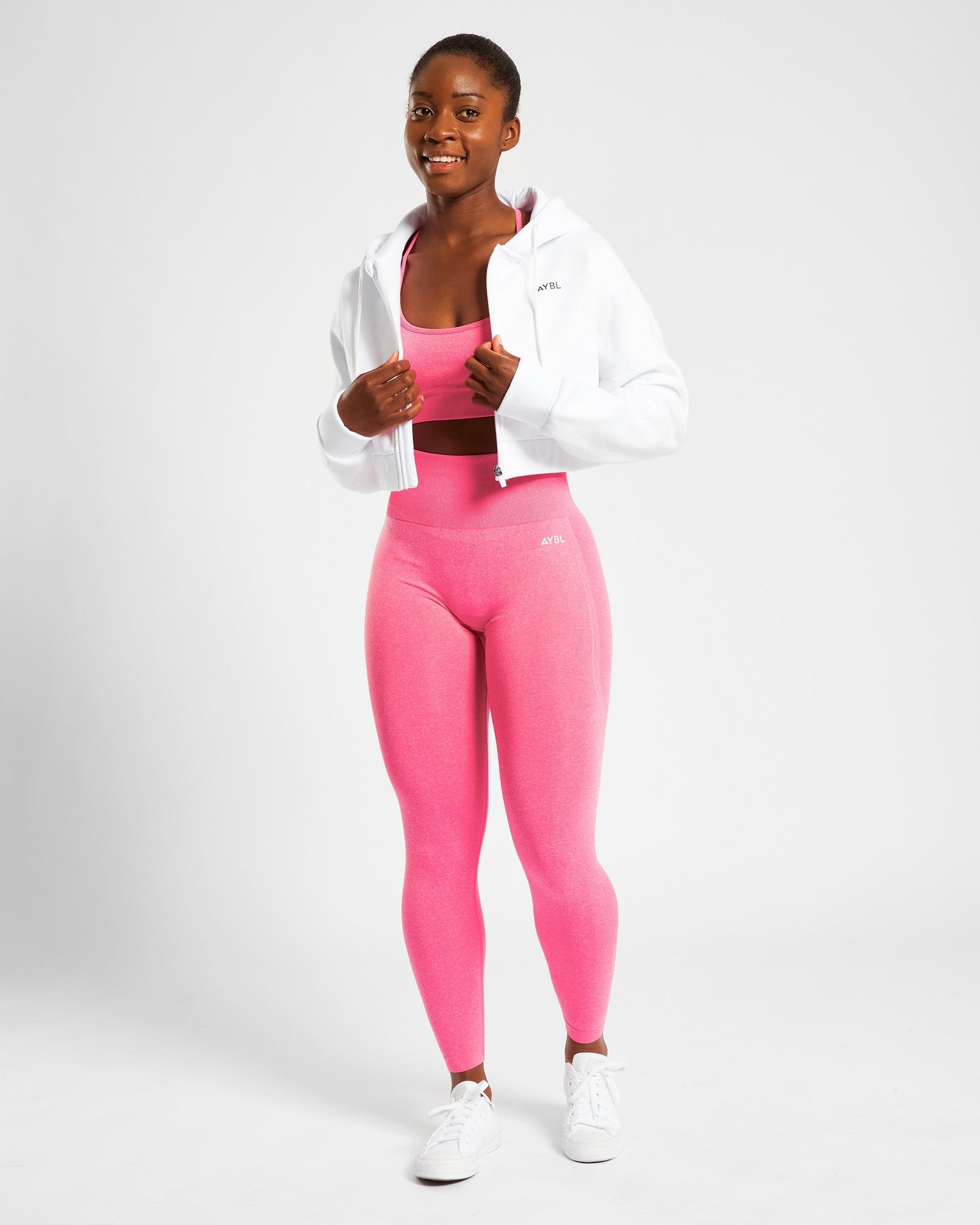 Empower Seamless Leggings - Pink Marl - aybldev