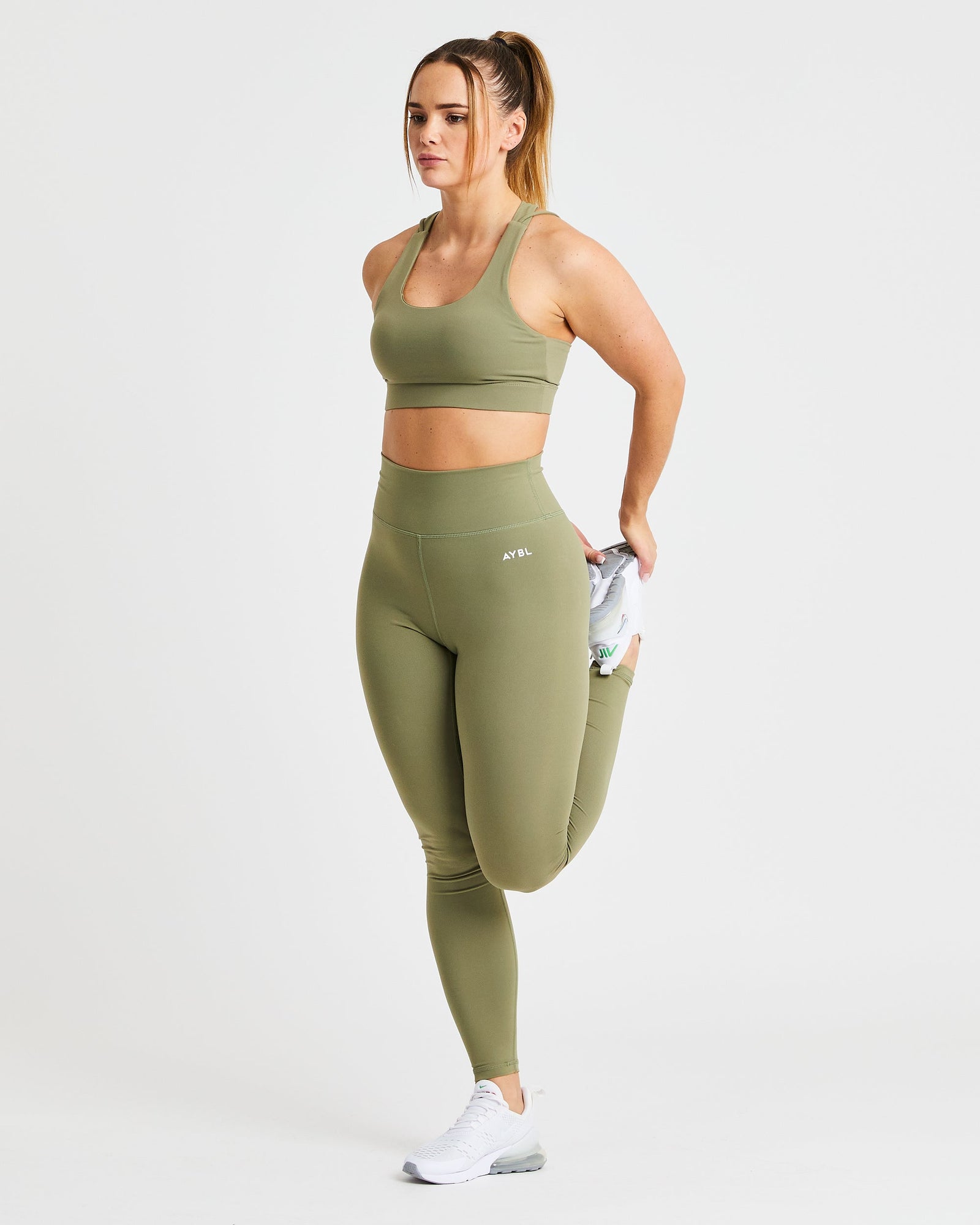 Core-Leggings – Oliv